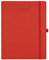 BEZEND 18-Monate Buchkalender 2024 2025 Terminplaner A4 PU-Leder Hardcover Kalender [Rot] Wochenkalender Juli 24-Dez 25 1 Woche 2 Seiten | Planer mit Stifthalter
