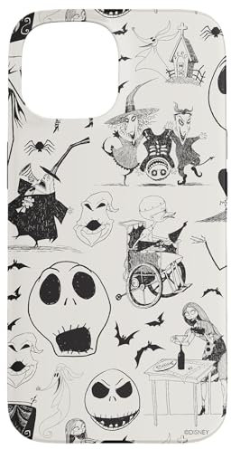 Hülle für iPhone 15 Tim Burton's The Nightmare Before Christmas Tintendruck