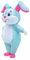 kowaku Aufblasbarer Osterhasen-Kostüm-Overall für Erwachsene, niedliches Kostüm, aufblasbares Tierkostüm-Outfit für den Urlaub