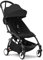 Passeggino Stokke YOYO3 da 6 mesi - Include telaio, cuscino seduta + Capottina nero - Si ripiega e si apre in un lampo - Leggero e compatto - Compatibile con il bagaglio a mano