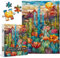 Cactus Puzzles for Adults 1000 Pieces and up, PICKFORU Stained Glass Puzzle Including Mosaic Art Cactus, Colorful Succulent Puzzles for Plant Lovers