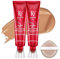 FV 2 PCS Flüssige Foundation, Pflegende & Langanhaltende Foundation mit Mittlerer Deckkraft und Natürlichem Finish für Trockene Haut/Mischhaut, Wasserfester & leichte Textur, 30g, Nourishing Toffee