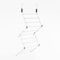 OHS Over Door Airer, Hanging Compact Clothes Airer for Laundry Towels Foldable Sturdy Clothes Drying Rack Small Spaces Indoor 5m Drying Space, 125 x 50 x 28cm