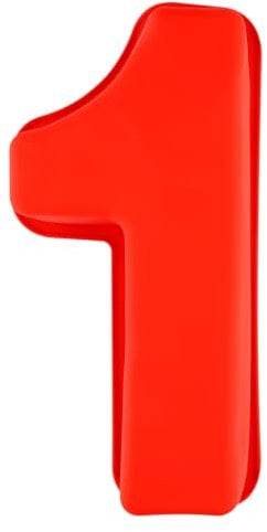 Thyonta 10 Inch Digital Silicone Mould Birthday Cake Baking Tools Chocolate Fondant Silicone Mould Easy Release Suitable for All Holidays (Number 1)