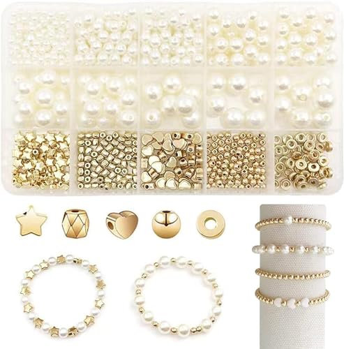 Votvlog Beading Kit Bracelet Beading Do It Yourself Beading Necklace Jewellery Do It Yourself Kit Gift For Girls Bracelet Charm Kit For DIY Bracelet Jewellery Making.