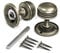 Bwintech 1 Set Ringed Mortice Door Knobs,Bronzed Finishing Pull Door Handle Knobs for Interal Doors