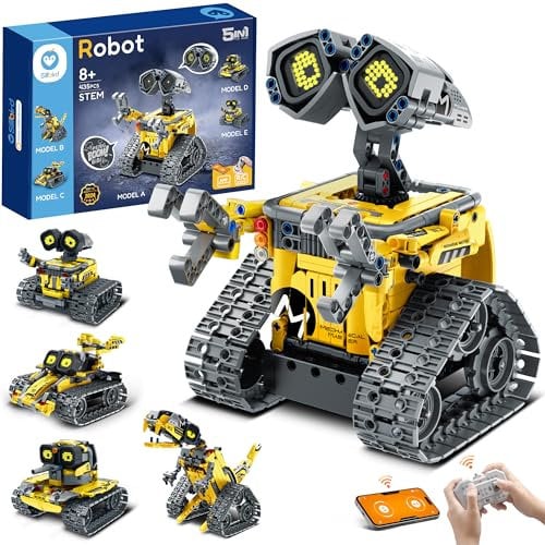 Sillbird STEM Robot Building Toys Age 8+ for Boys Ages 8-13, Remote & App Controlled Technic Robot Toys Set, Educational Creative for Boys Girls Kids Aged 8+ (435 PCS)