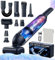 Aspirateur Voiture Puissant, 15000PA Aspirateur à Main avec Moteur Brushless Haute Performance, Aspirateur de Table avec 11 accessoires, Aspirateur Portable pour Canapé Maison Voiture Bureau Table