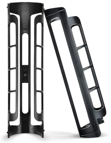 Breeshy Porta cialde da caffè, 2 supporti laterali per erogatore di cialde per macchina da caffè monoporzione, durevoli, colore nero