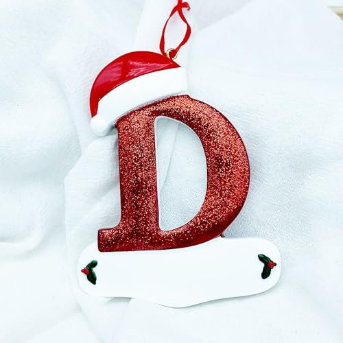 Hiseng Weihnachtsbaumschmuck Weihnachtskugeln Kann Segensworte Schreiben Christbaumkugeln Festival Christbaumschmuck, Drinnen und Draußen Party Hängen Mehrweg Weihnachtsbaum Deko (8x10cm,D)