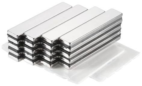 QUARKZMAN 20 Stück Magnete Extra Stark Magneten Rechteckig 50x10x3mm | Für Magnettafel Büros Magnettafel Küchenschrank Handwerk, Magnete Stark