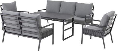 Primaster Gartenmöbel-Set Tarent Alu Sitzgruppe Lounge Set wetterfest