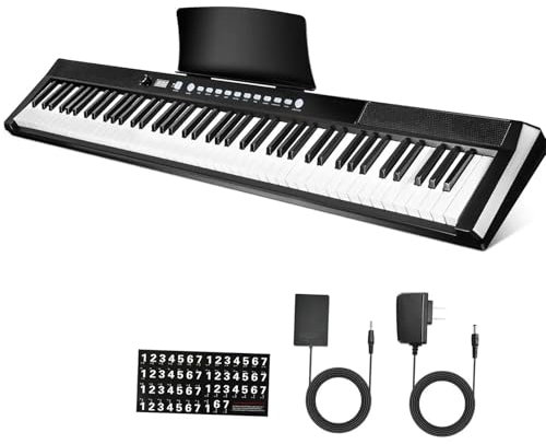 Digital Piano Keyboard 88-Tasten-Digitalpiano In Voller Größe Halbgewichtet Mit 2 Lautsprechern Klaviertastatur Für Anfänger