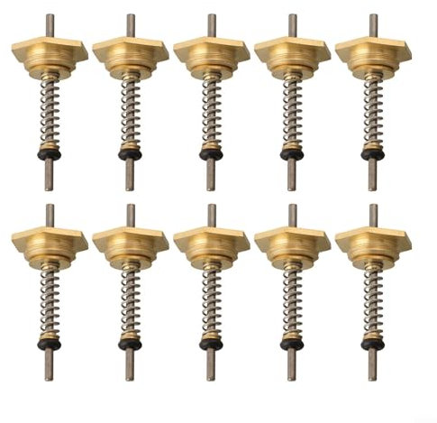 Gas Boiler Water Connection Valve Thimble Set of 10 for Home Appliance Use (12mm)
