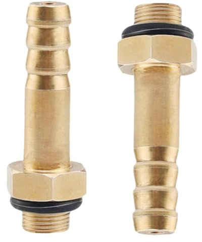 KONTONTY 2piezas Accesorios Válvula Gas Latón Conectores Espiga Estufas Butano Mangueras Seguridad Fugas para Calefacción