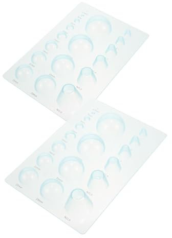 OSALADI 3 Sätze Halbkugel Dome Papierschablonen Für DIY Papierkunst Quilling Robustem Für Karten Verpackungsdeko Und Schmuckherstellung 2 Stück * 3