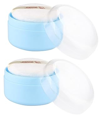 BESPORTBLE 2satz Körperpuder Puff Box Mit Sifter Leere Behälter Für Babypuder Und Körperpuder Für Und Zuhause Strapazierfähigem Mit Hochwertigem Puderquaste