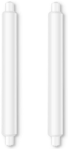 1 Pack 6W S15s LED Light Bulbs 284mm, Natural White 4000K LED S15 Strip Tube Light Bulb 60W S15 Shaver Bulb Replacement, T25 Tubular Lamp for Mirror,Non-Dimmable,Cool White,Pack of 2