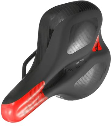 Uqezagpa Selles de VTT épaisses en silicone souple avec rembourrage antidérapant pour vélo de longue durée, confortable, universel, antidérapant