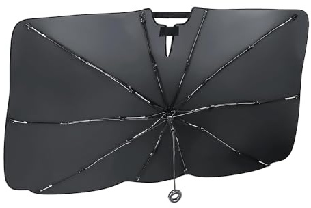 Parasol Coche Delantero para Audi Q5 FY 2017-2026, Plegable Paraguas Proteccion Solar UV Bloqueo Calor