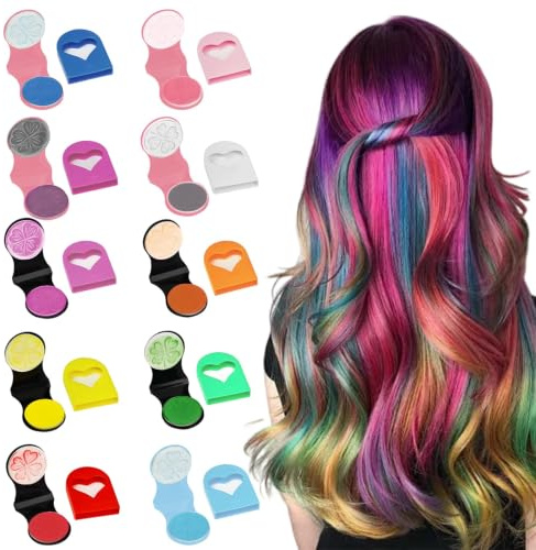 10 Farben Auswaschbare-haarkreide für Kinder,Haarkreide für Mädchen| für Frauen-kinder Hochzeiten Make-Up Weihnachten Geburtstagsparty