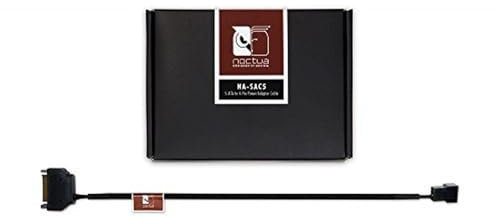 Noctua NA-SAC5, S-ATA to 4-Pin Fan Power Adaptor Cable (Black)