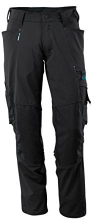 Mascot 17179-311-09-76C48 Trousers with Kneepad Pockets, Black, 76C48