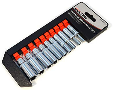 Steckschlüssel Satz lang Nuße 1/4 Zoll 10-tlg Stecknüsse Werkzeug Set Steck Nuss