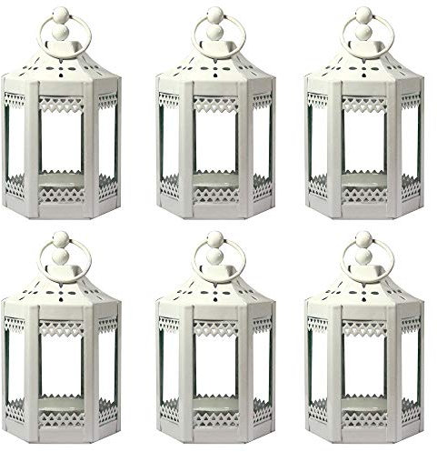 Mini Kerze Laternen 6pk White