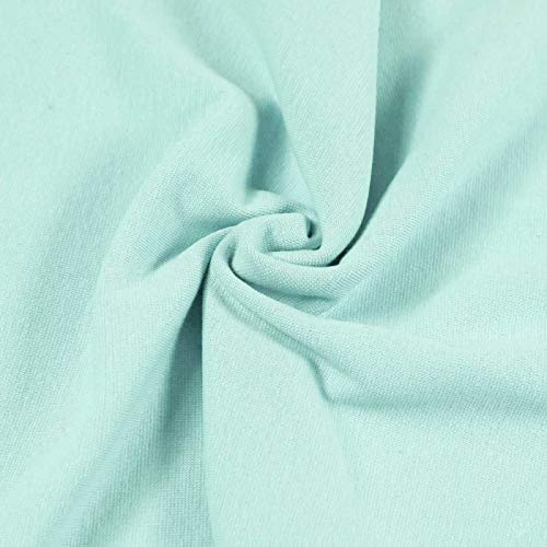Bündchenstoff Schlauchware 35(70) cm breit Meterware ab 25cm Jersey Oeko-Tex, Farbe:mint