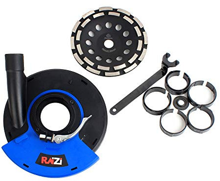 Raizi 180 mm Universal Surface Grinding Dust Shroud Hand Angle Grinder+180 mm Diamond Grinding Cup Wheel