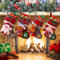 4er Set Weihnachtsstrümpfe, Nikolausstiefel, Weihnachtssocken Kamin, Nikolausstiefel zum Befüllen, Nikolausstrümpfe, Weihnachten Hängende Socken für Weihnachtsbaum, Haus, Garten Dekoration