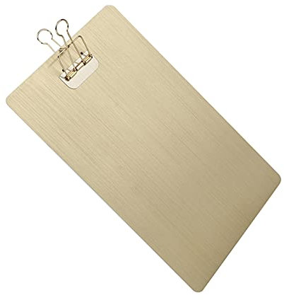 Zeichenbrett, 12,5 x 8,5 Zoll Klemmbrett-Blech für Bürokrankenhaus, Malen und Skizzieren für Studenten(Gold)
