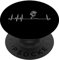 Vintage Mikrofon Herzschlag Radio Podcast Pulse Podcaster PopSockets mit austauschbarem PopGrip