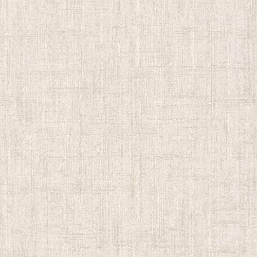 A.S. Création 385968 Papier peint non tissé uni pour salon Blanc/gris 10,05 x 0,53 m Fabriqué en Allemagne