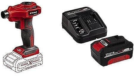 Einhell Bomba de Aire con batería CE-Ap Li-Solo Power X-Change (Iones de Li, 18V, Flujo de Aire 670 l/min, presión de Funcionamiento 0,05 Bares,con bateria de 4 Ah y Cargador)