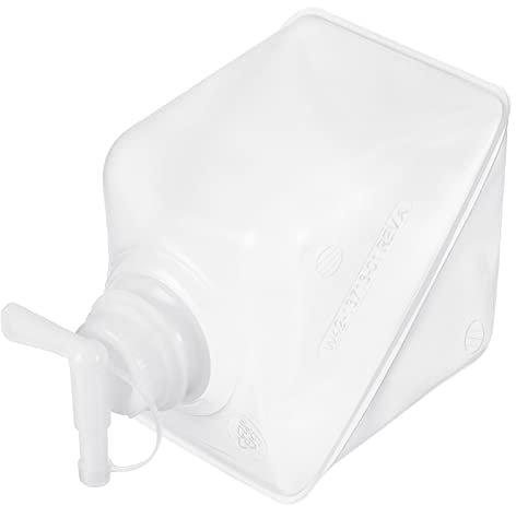 sourcing map Pliable Eau Conteneur 2L Portable Stockage Transporteur Cube Pichet avec Robinet Scellant Bouchon pour Plein air Randonnée Camping Nautisme Natation