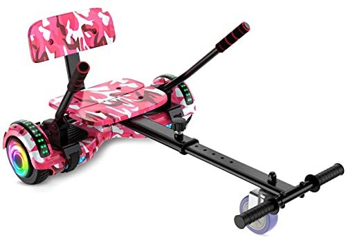 SISIGAD Hoverkart, accessoire réglable pour siège d'hoverboard, compatible avec les hoverboards de 16,5 cm/20,3 cm/25,4 cm (hoverboard non inclus)