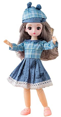 Ronyme Kugelgelenkpuppe 12 Zoll Puppe 1/6 BJD Puppen mit Bekleidungszubehör, Prinzessinnen Fee Puppen für Mädchen, Puppensammler, Intelligente Puppe, Geburts, Stil A