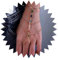 Inateannal Geschichtetes Fingerring-Armband Gold Handkette Harness Armband buntes Kristall Fingerketten Armband Sklavenarmband Regenbogen Kristallring Handgelenk Armband Schmuck für Frauen und Mädchen