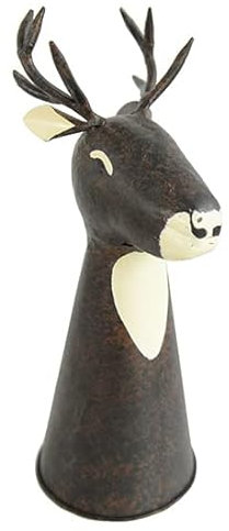 Sehr süßer Landhaus Zaunhocker, Zaunfigur Hirsch Hubi 28 cm
