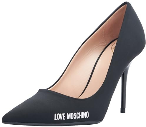Love Moschino Women's ja10089g1i Heel Pumps, 000 Black, 6 UK