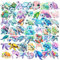 Bric Dodo 50 Stück Schildkröte Aufkleber Auto Laptop Telefon Gitarre Skateboard Motorrad Fahrrad Tortoise Turtle Stickers Set Vinyl Wasserdicht Aesthetic Aufkleber für Jugendliche Kinder Erwachsene