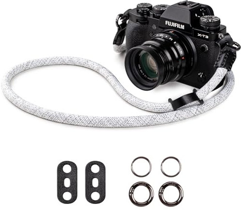 VOVMOEYA Camera Strap,Camera Neck Strap shoulder strap for Fujifilm XS20 XT5 XH2S Canon EOS R6 R7 R8 R10 R50 Sony A6400 A6700 A7C II A7IV Camera Strap Rope - Camo White