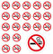 Vueinrg 20 Stück Rauchen Verboten Aufkleber 7,5 cm Rund Rauchverbot Aufkleber Nichtraucher Sticker Selbstklebende No Smoking Schild mit UV Schutz für Außen- und Innenbereich