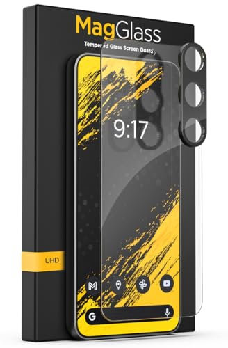 magglass Designed for Samsung Galaxy S24 Tempered Glass Screen Protector UHD & Camera Lens Protector with Applicator