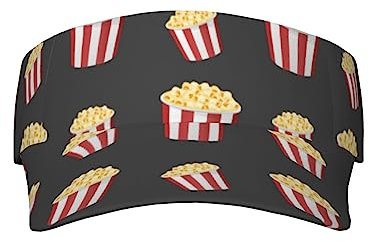 Visor Cap Sonnenhut Popcorn Schwarz Popcorn Schwarz