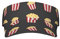 Visor Cap Sonnenhut Popcorn Schwarz Popcorn Schwarz