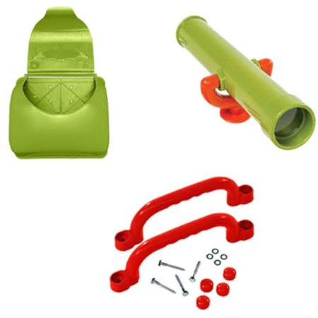 Perfeclan Kinder Spielplatz Ausrüstung Zubehör Outdoor Playset Piraten Teleskop Sicherheit Griffe Schaukel Anhänge für Hinterhof Klettergerüst, #I