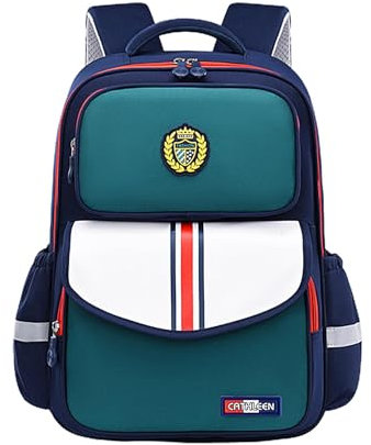 Oldmoom Kinderschulrucksack, Rucksack für Kinder, Büchertasche Schüler Schulrucksack, Wasserdichte Kindergartenrucksäcke, Schultasche mit Nachtreflexion, Rucksack mit mehreren Taschen für und Mädchen